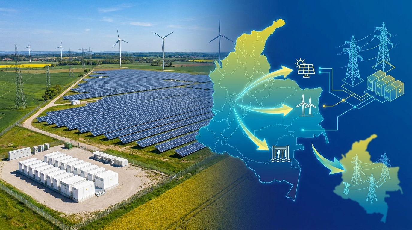 Colombia lanza subasta de energía a largo plazo para fortalecer sistema eléctrico y transición energética