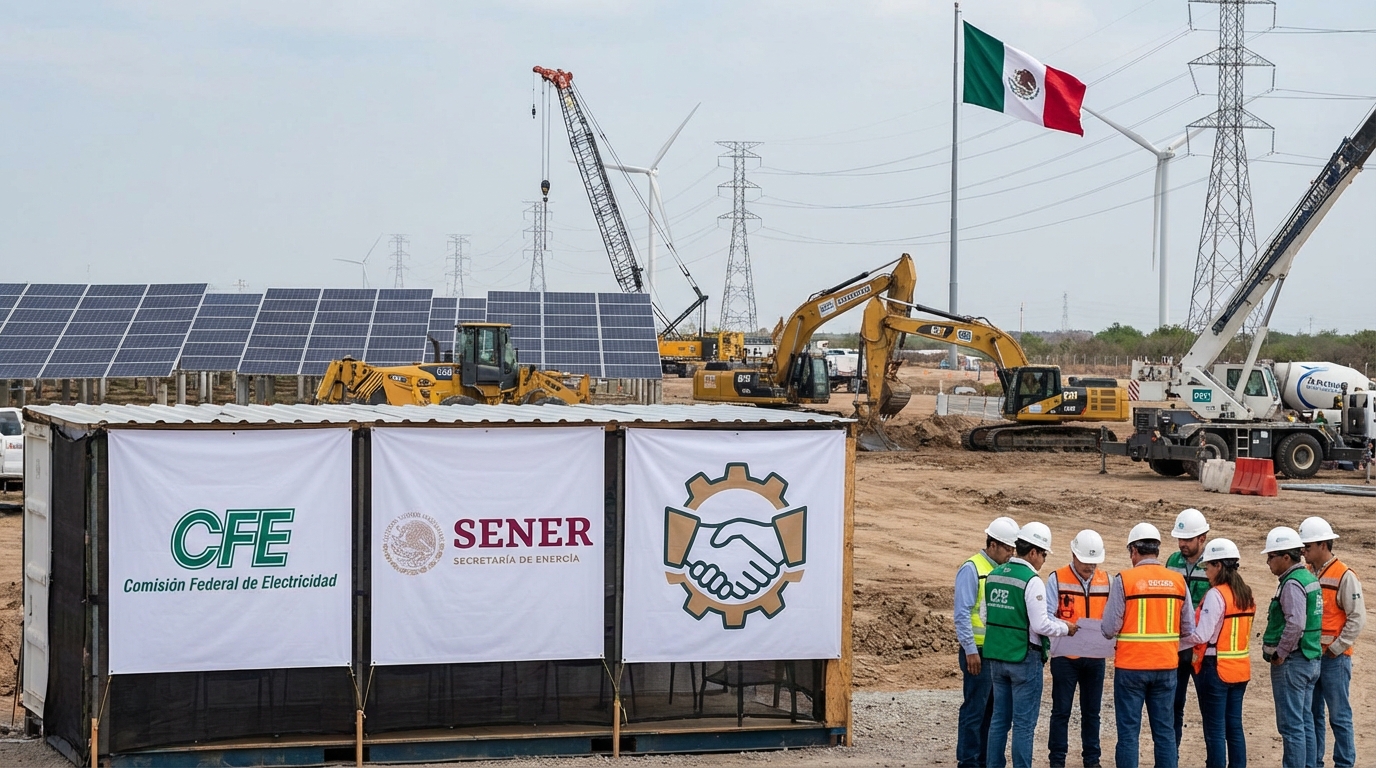 CFE y Sener impulsan inversiones mixtas para acelerar proyectos energéticos en México