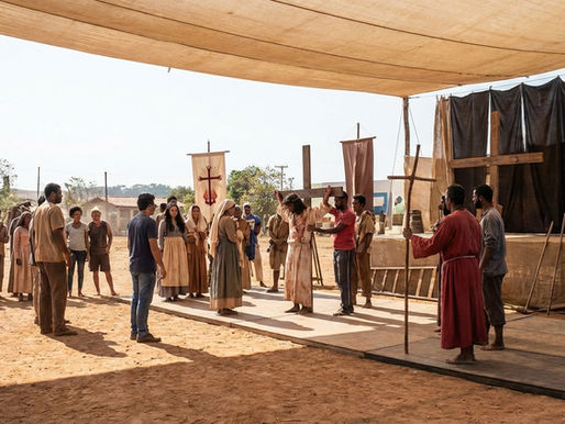 Grupo teatral sergipano acelera preparativos para emblemática Pasión de Cristo en Brasil