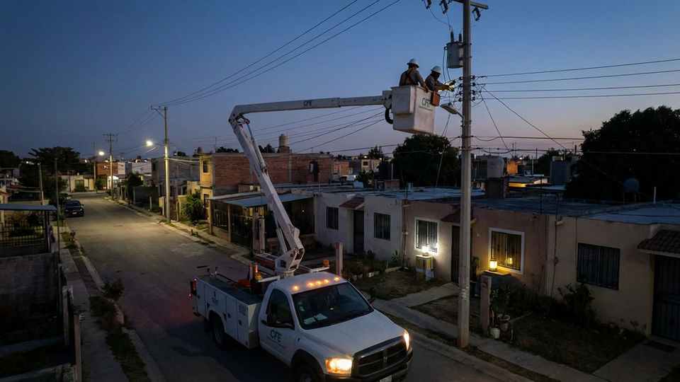 Cortes de luz programados por CFE impactan colonias específicas en varios municipios, con horarios definidos para mantenimiento.