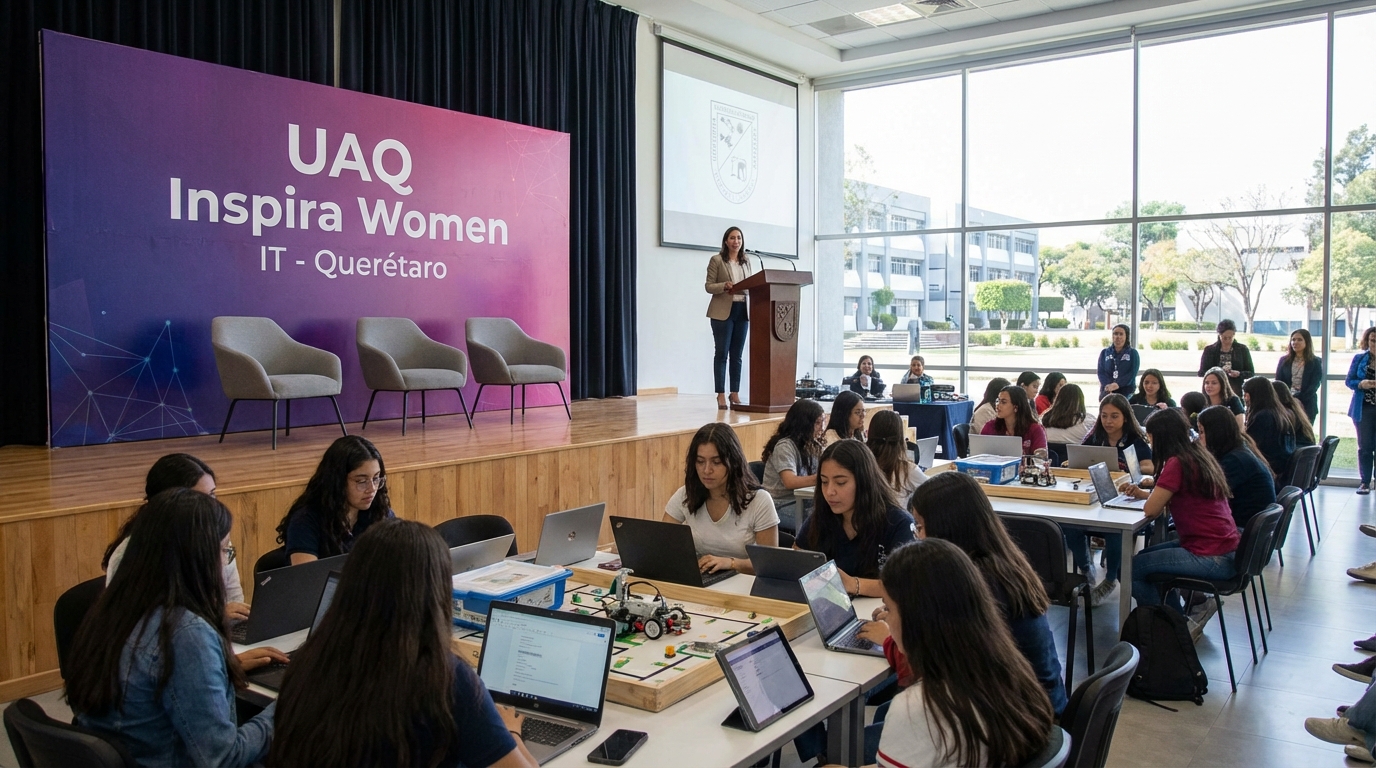 UAQ impulsa vocaciones tecnológicas femeninas con Inspira Women IT en Querétaro