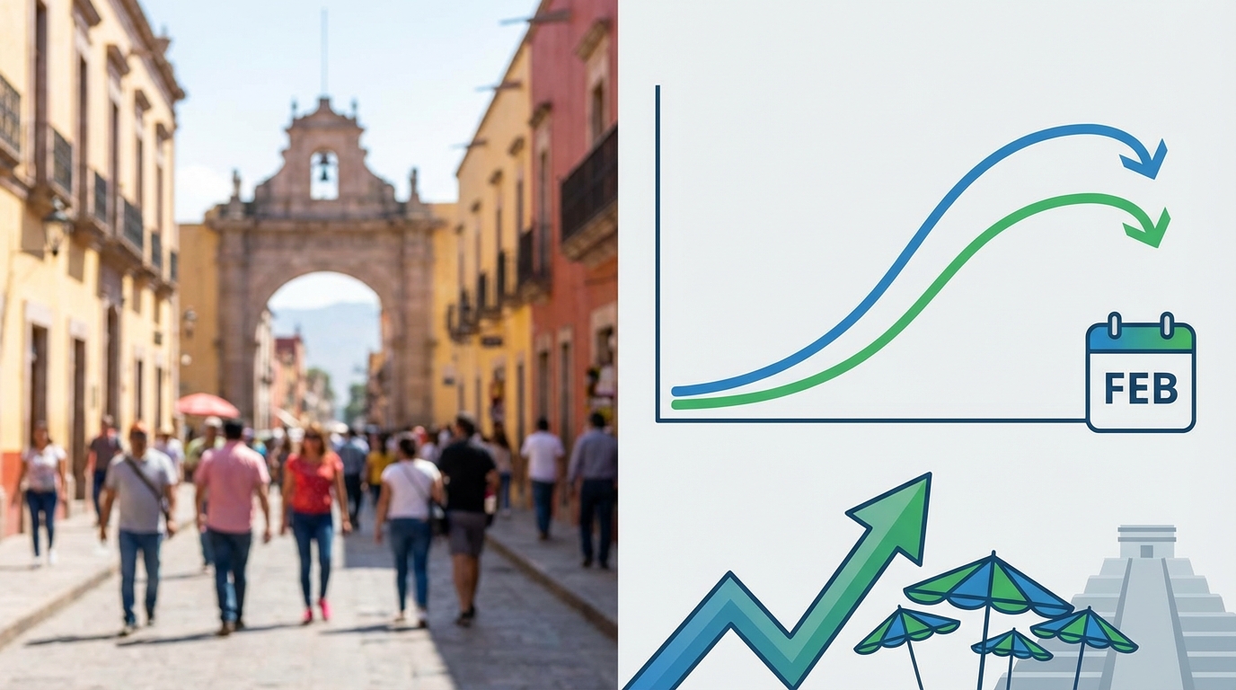 Inflación controlada y turismo récord impulsan claves económicas de México en febrero