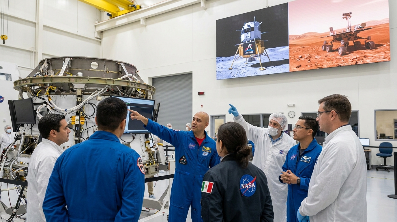 NASA impulsa reclutamiento de especialistas privados para misiones lunares y marcianas