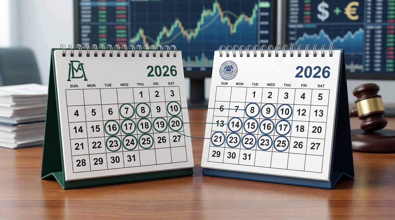 Banxico alinea calendario de política monetaria 2026 con la Reserva Federal
