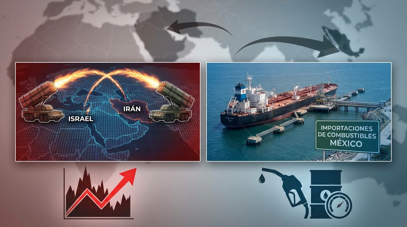 Conflicto Irán-Israel intensifica riesgos de crisis energética global con impacto en importaciones mexicanas de combustibles