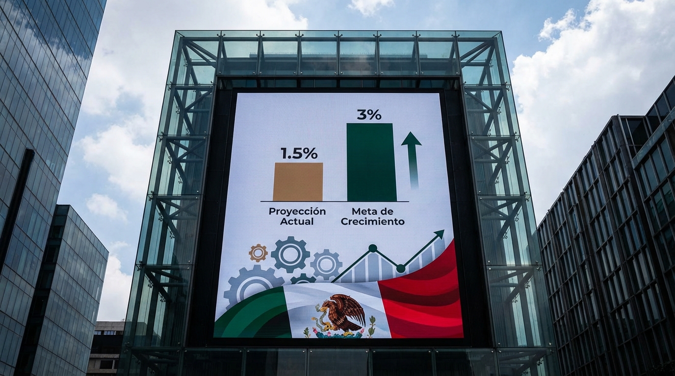 Sheinbaum urge elevar el crecimiento económico de México al 3%