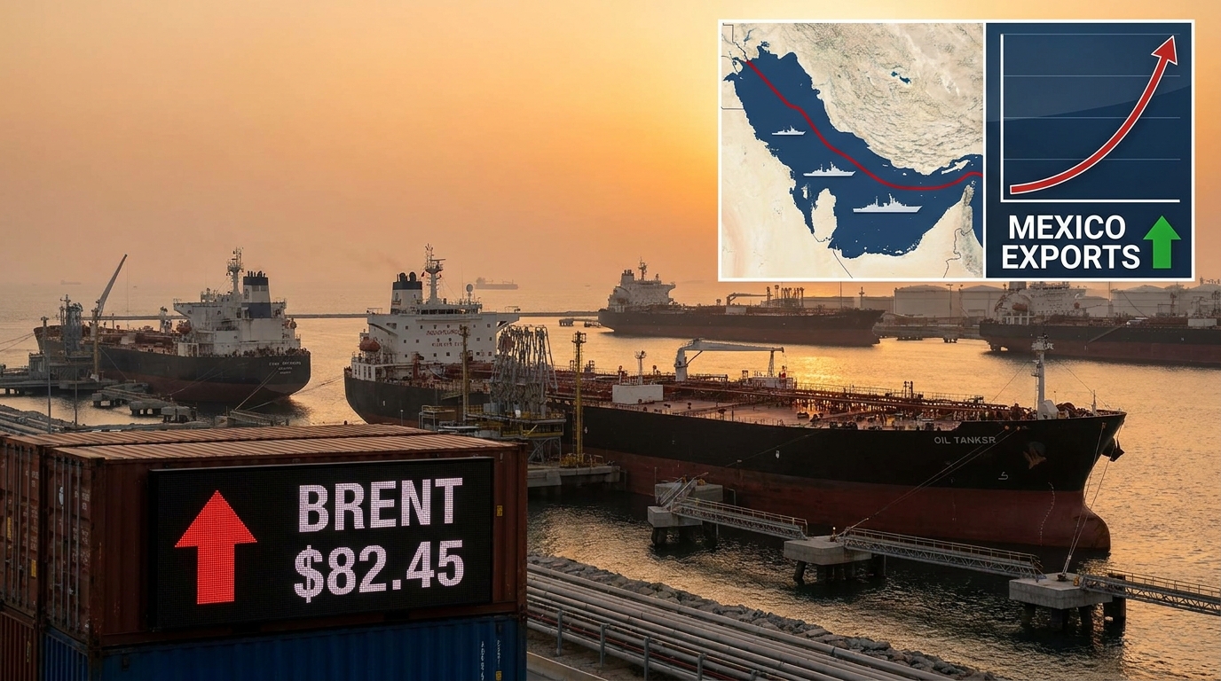 Conflicto en Golfo eleva precios del petróleo y fortalece posición exportadora de México