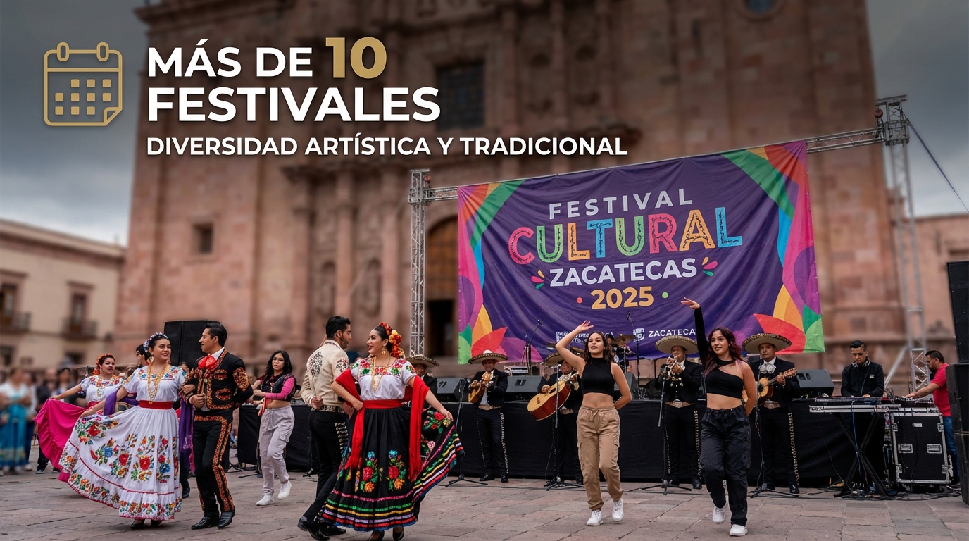 Zacatecas impulsará más de 10 festivales culturales en 2025 con diversidad artística y tradicional