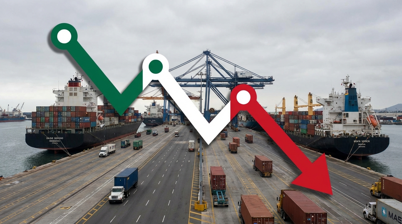 Actividad económica de México desacelera con crecimiento de 2.1% anual en febrero