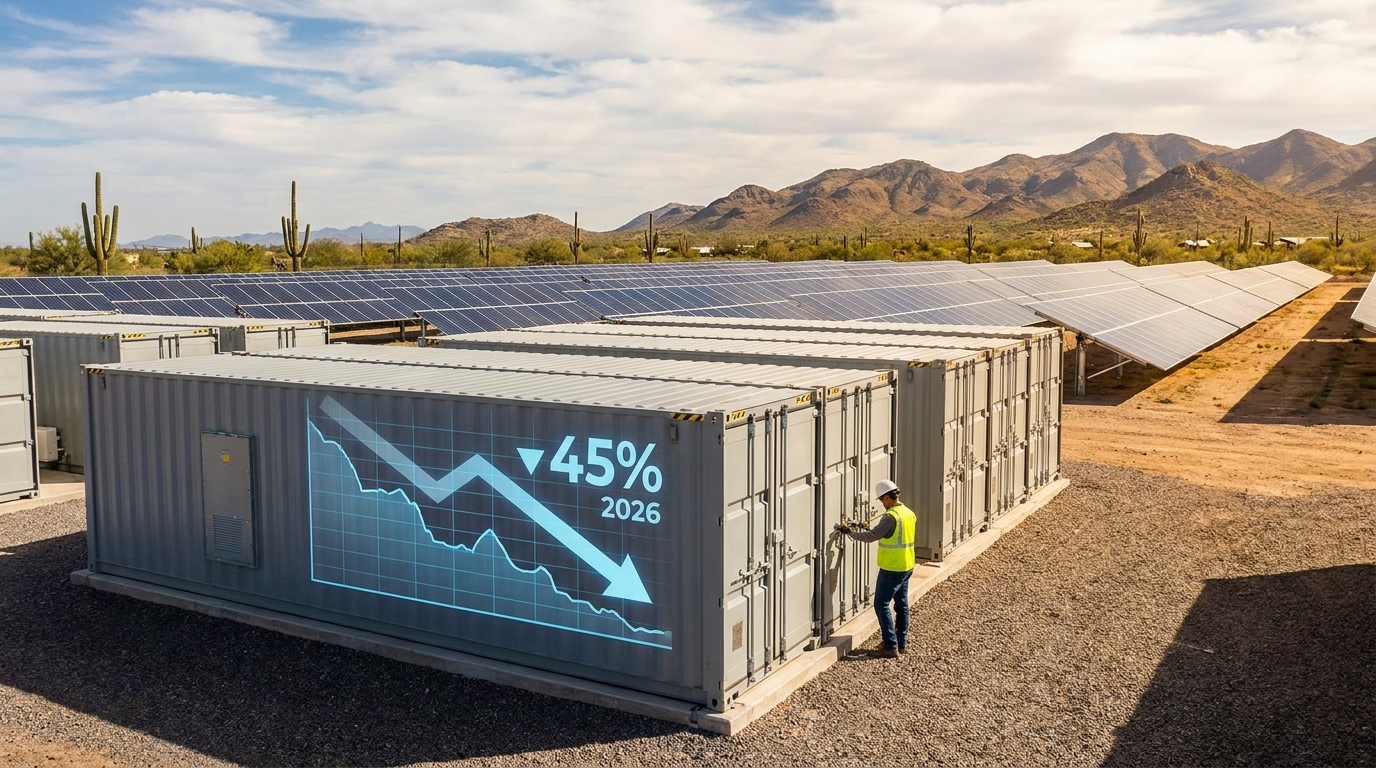 IEA proyecta caída del 45% en precios de baterías hacia 2026, impulsando transición energética global