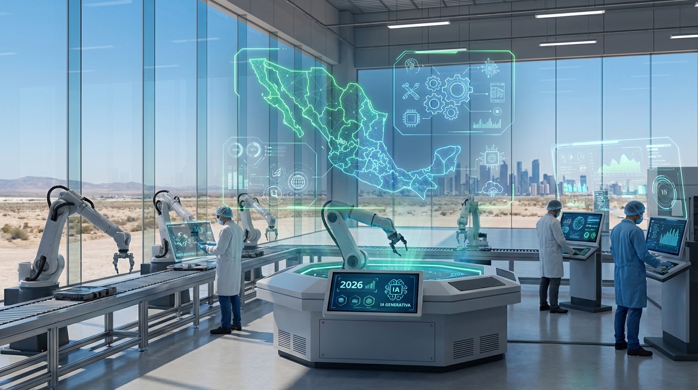 Tendencias tecnológicas para 2026 posicionan a México en fase clave de innovación industrial