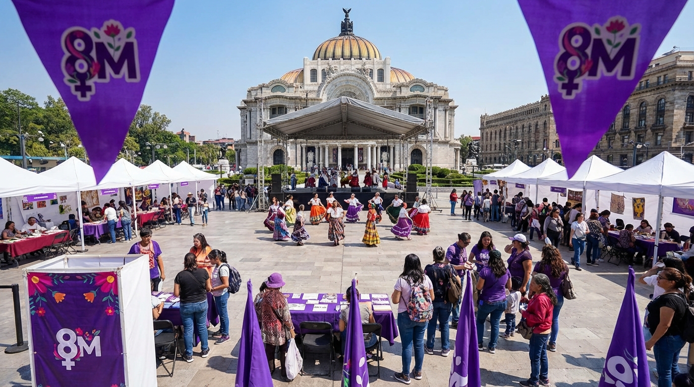 CDMX anuncia actividades culturales gratuitas para el Día de la Mujer 2026 en marco de la marcha 8M