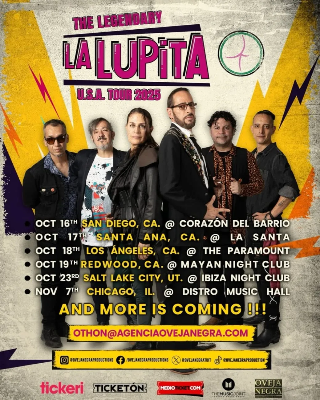 La Lupita regresa a escenarios estadounidenses con gira otoñal que celebra el rock mexicano