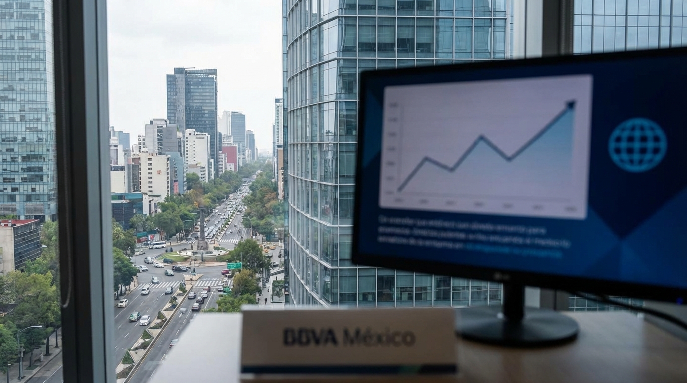 BBVA México eleva marginalmente su pronóstico de crecimiento económico para 2026