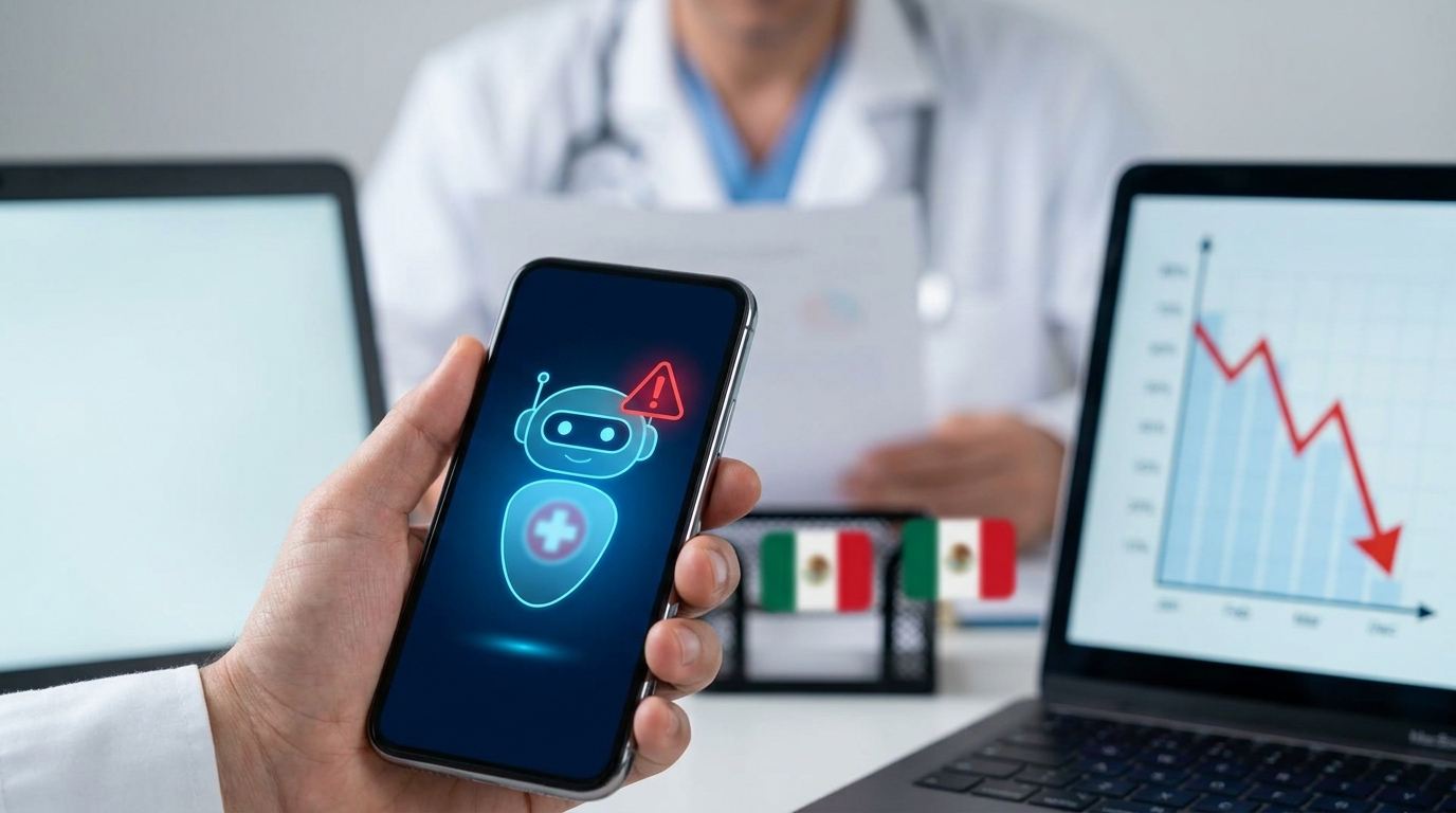 Estudio revela que IA proporciona consejos de salud negativos en hasta 50% de consultas