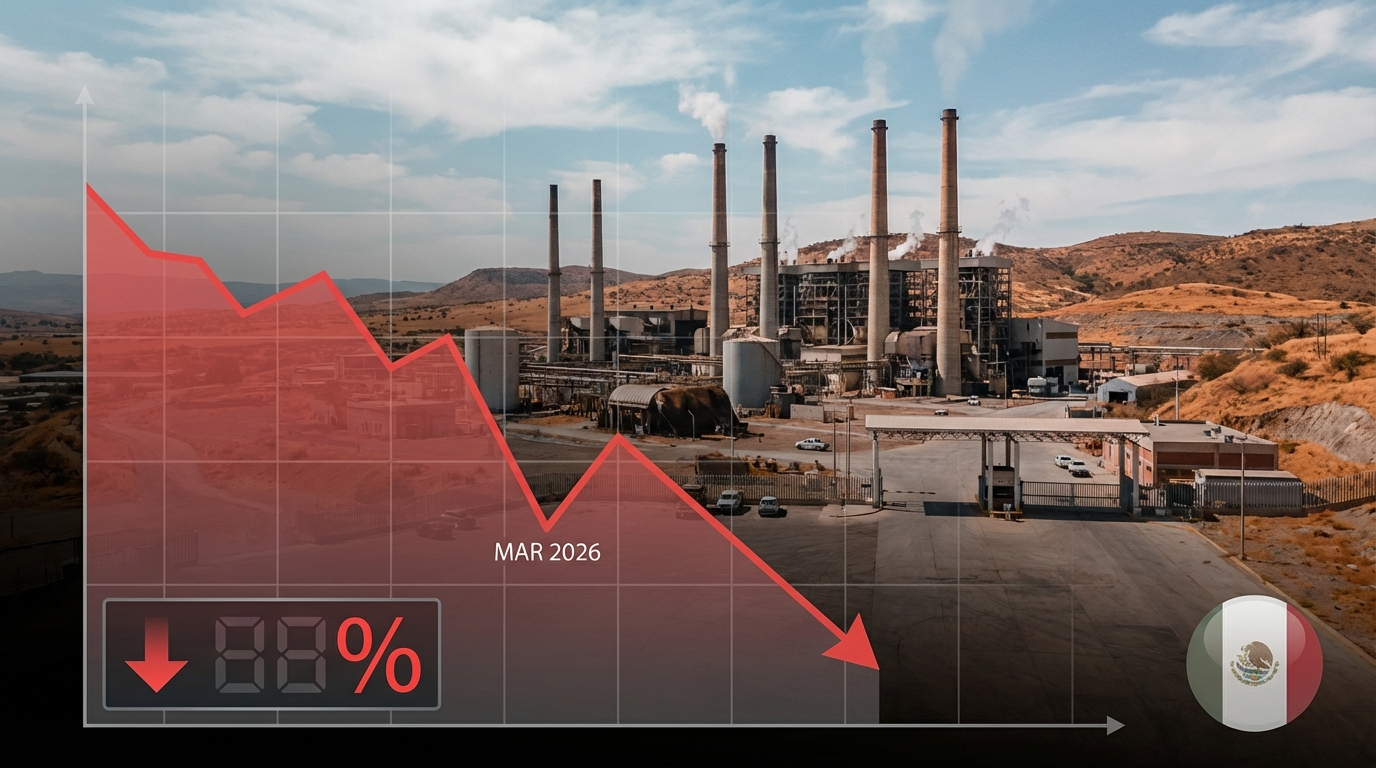 México inicia 2026 con caída en actividad industrial de marzo