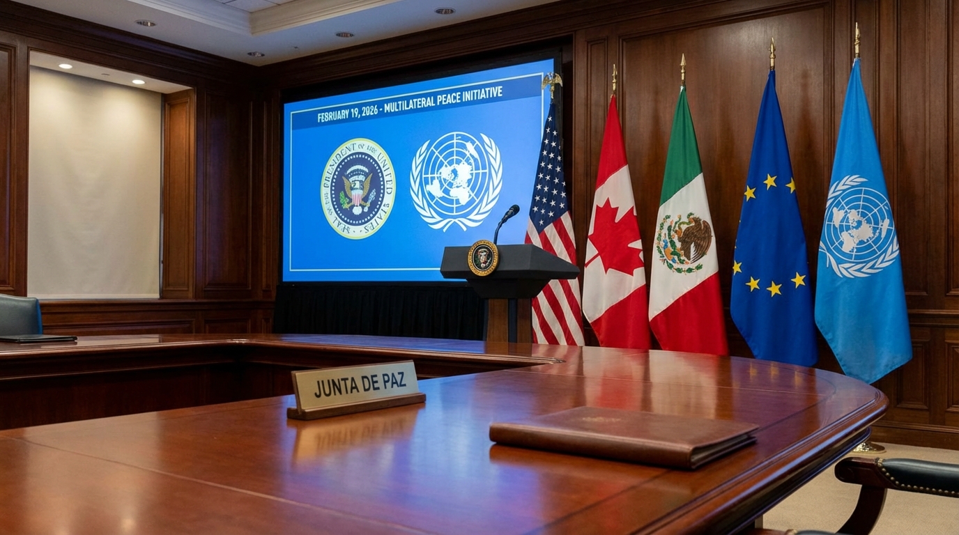 Trump envía mensaje a la Junta de Paz acordada por Estados Unidos y aliados para el 19 de febrero de 2026