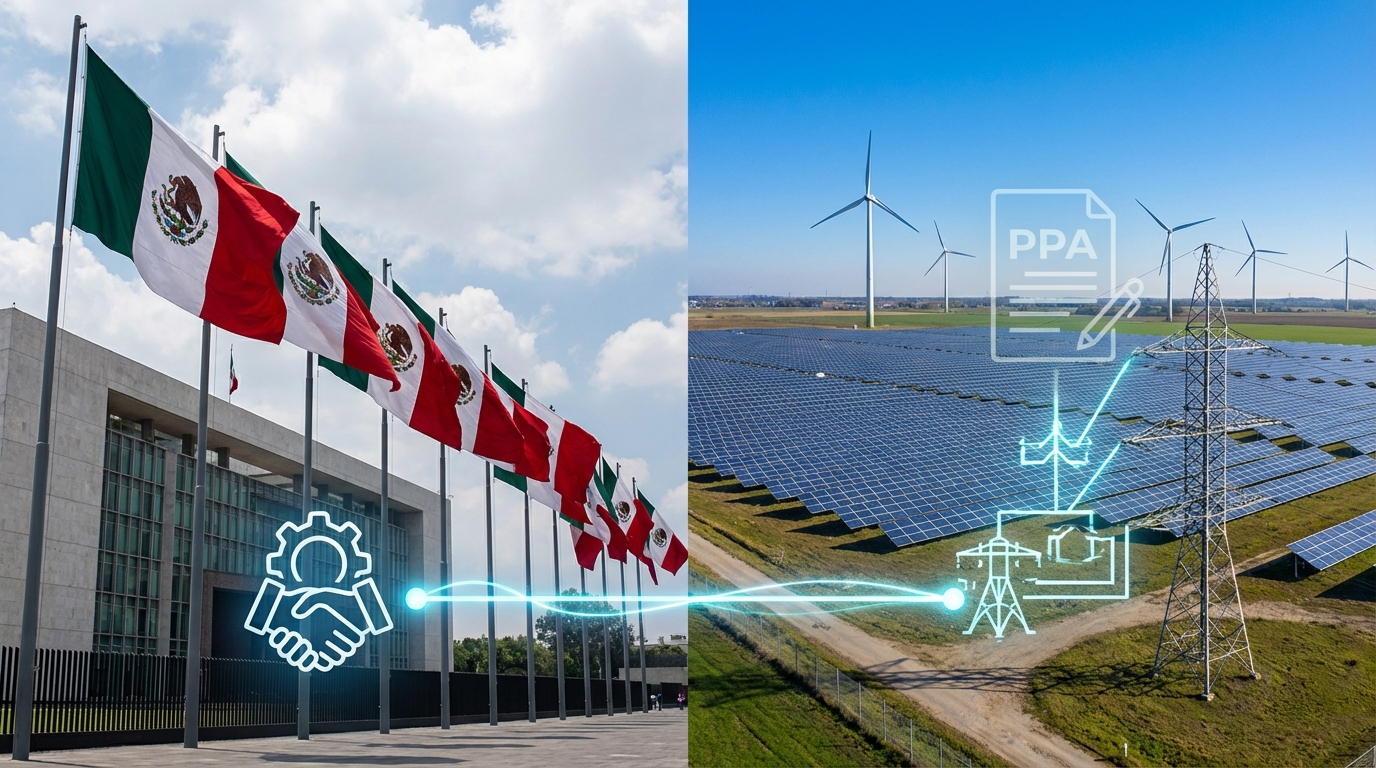 México lanza esquema con privados para instalar 7,500 MW de renovables vía contratos PPA