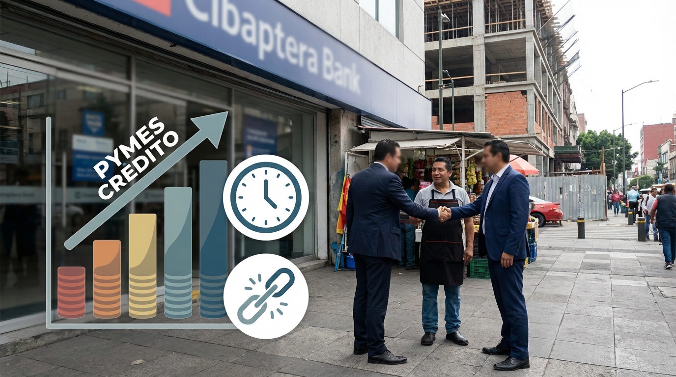 Bancos proyectan crédito a PyMEs al 45% del PIB en México, con desafíos de tiempo y brechas estructurales