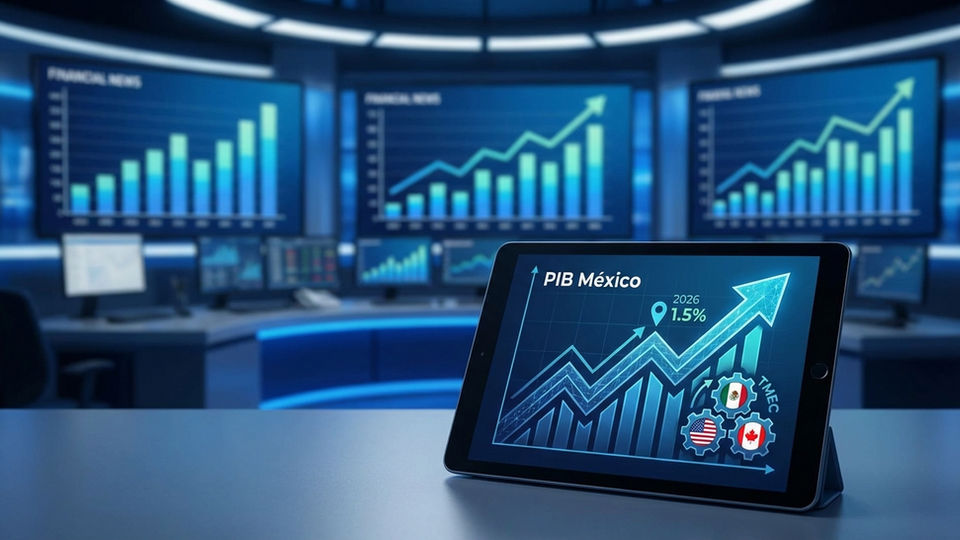 Proyecciones económicas sitúan el PIB de México en un rango de hasta 1.5% para 2026, con el TMEC como eje central de la expansión.