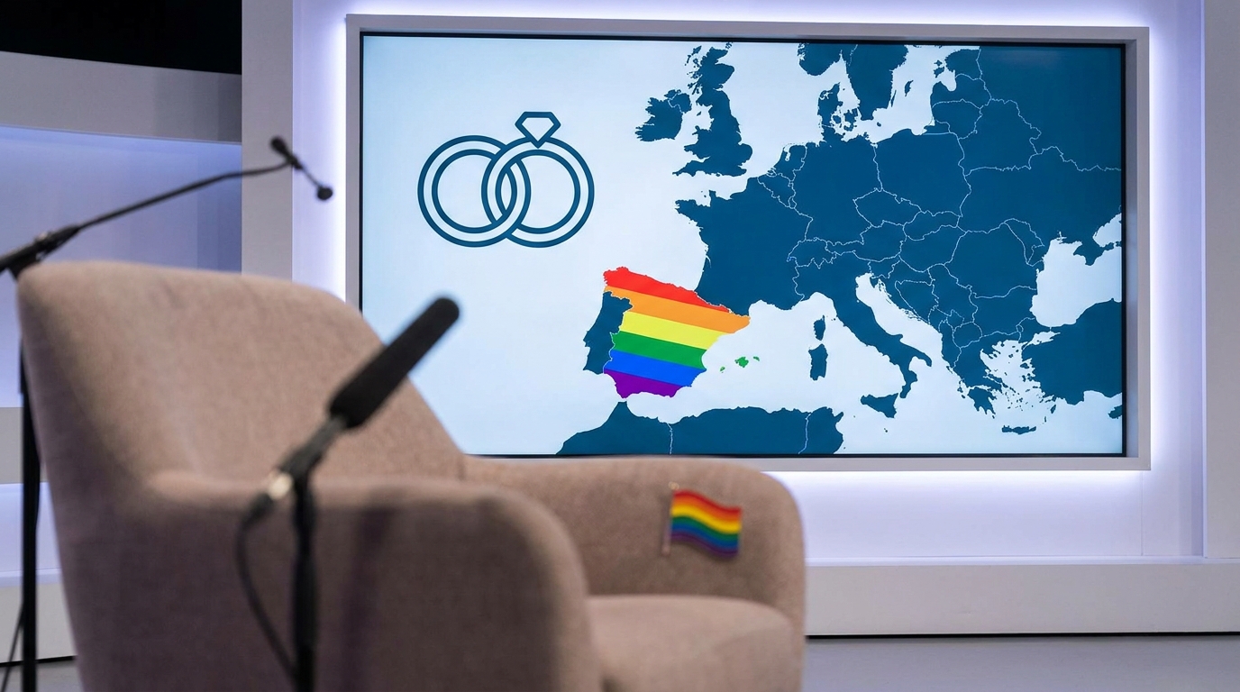 Jesús Vázquez defiende los derechos LGTBI en España durante su paso por 'Noche con Aimar'
