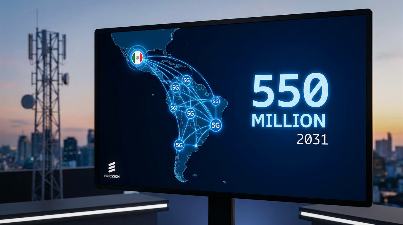 América Latina alcanzará 550 millones de suscripciones 5G para 2031, según Ericsson