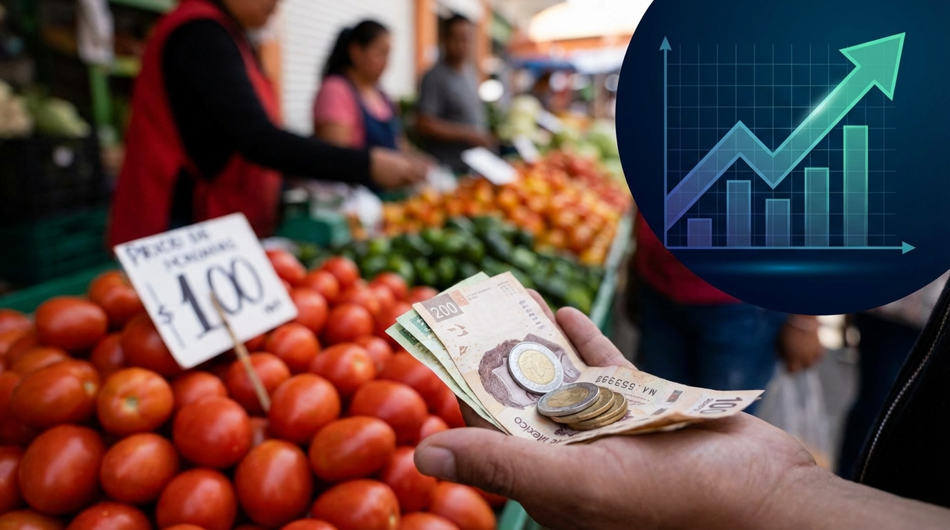 Inflación en México sube a 4.63% en primera quincena de marzo de 2026, máximo desde 2024