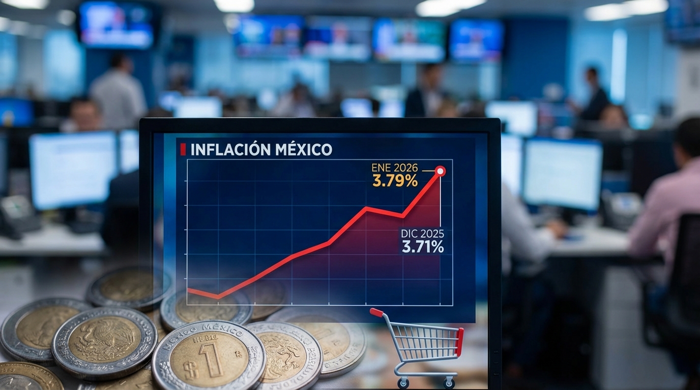Inflación mexicana inicia 2026 con aceleración: 3.79% en enero