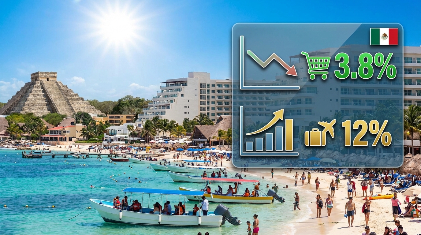 Inflación controlada y turismo en auge impulsan claves económicas en México