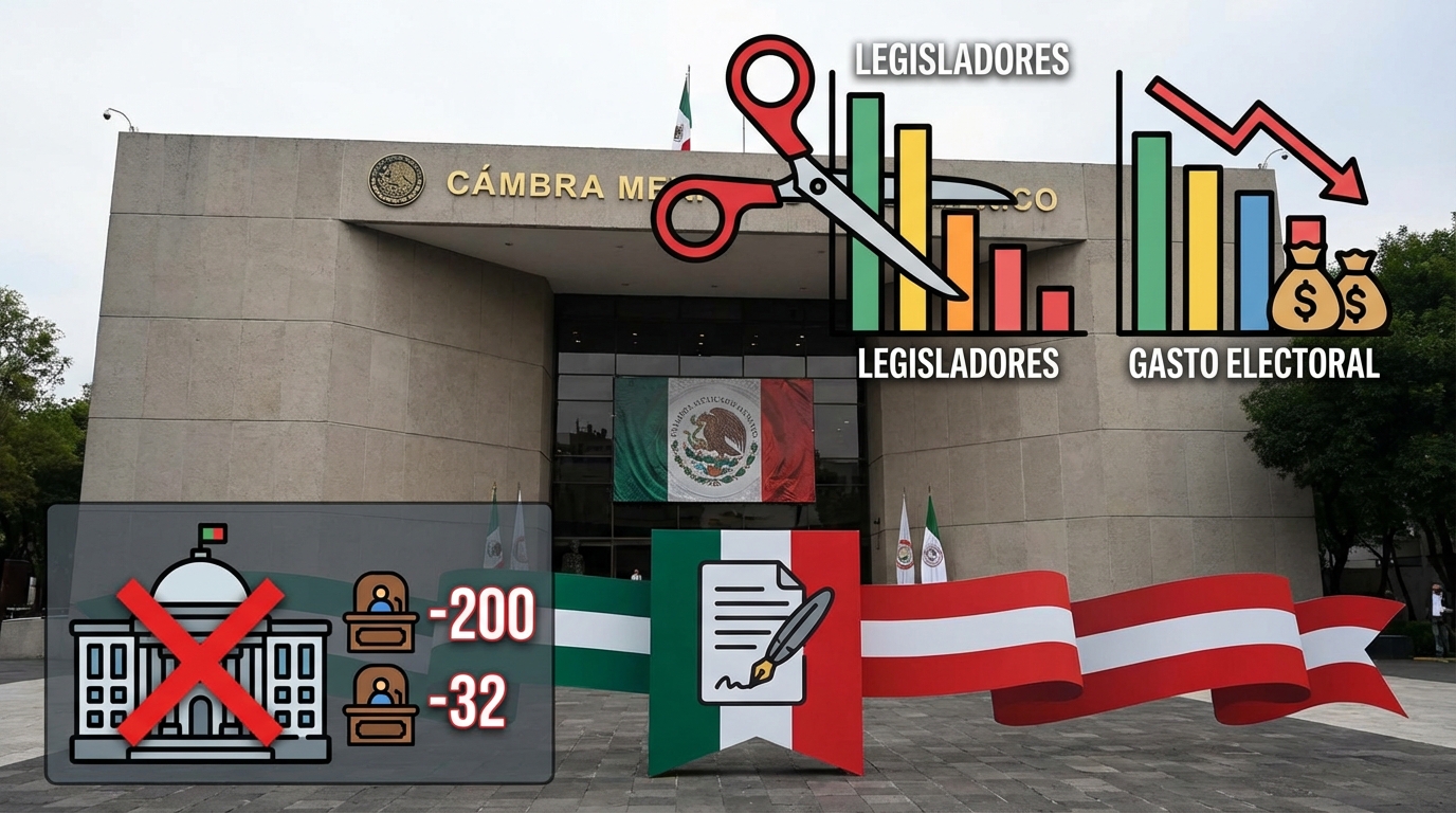 Afinan reforma para reducir legisladores y recortar gasto electoral en México
