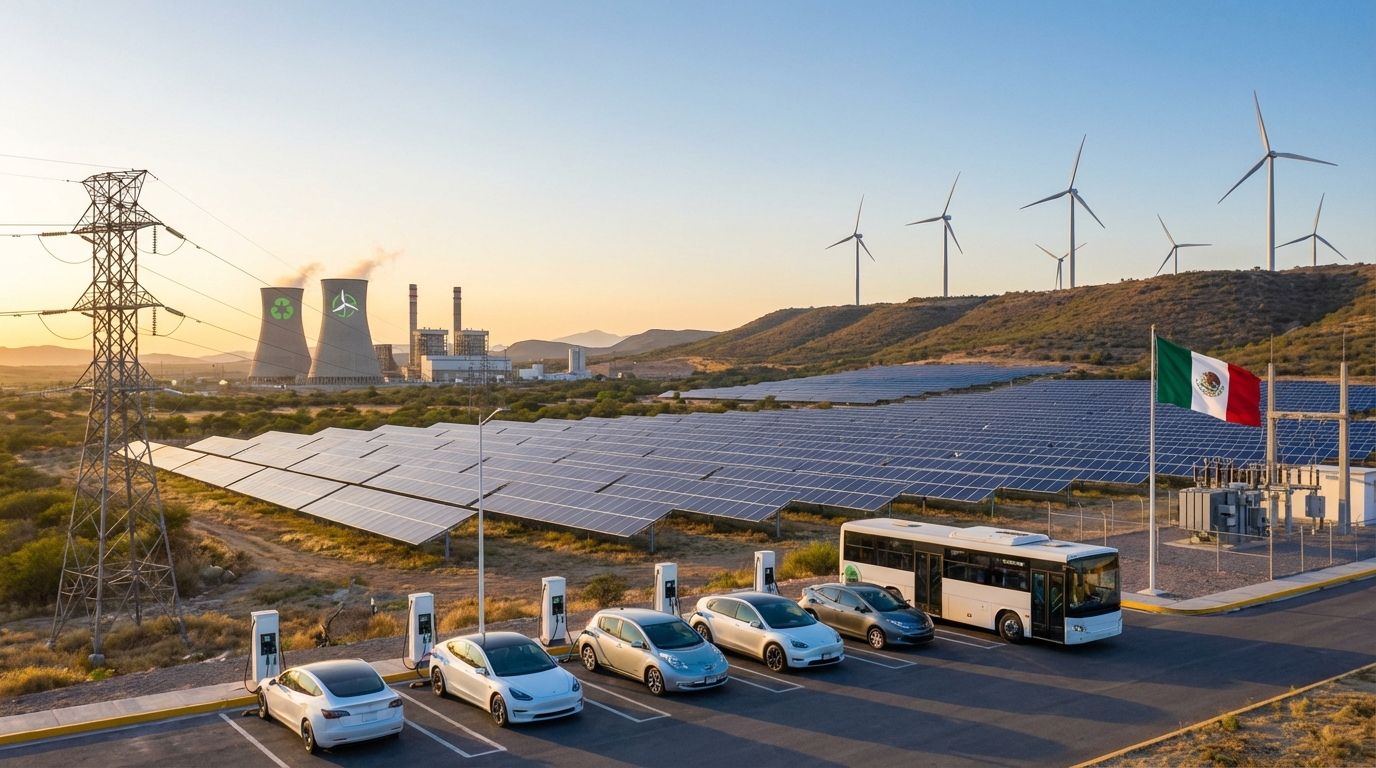 México avanza en electrificación vehicular y renovables con metas al 2025