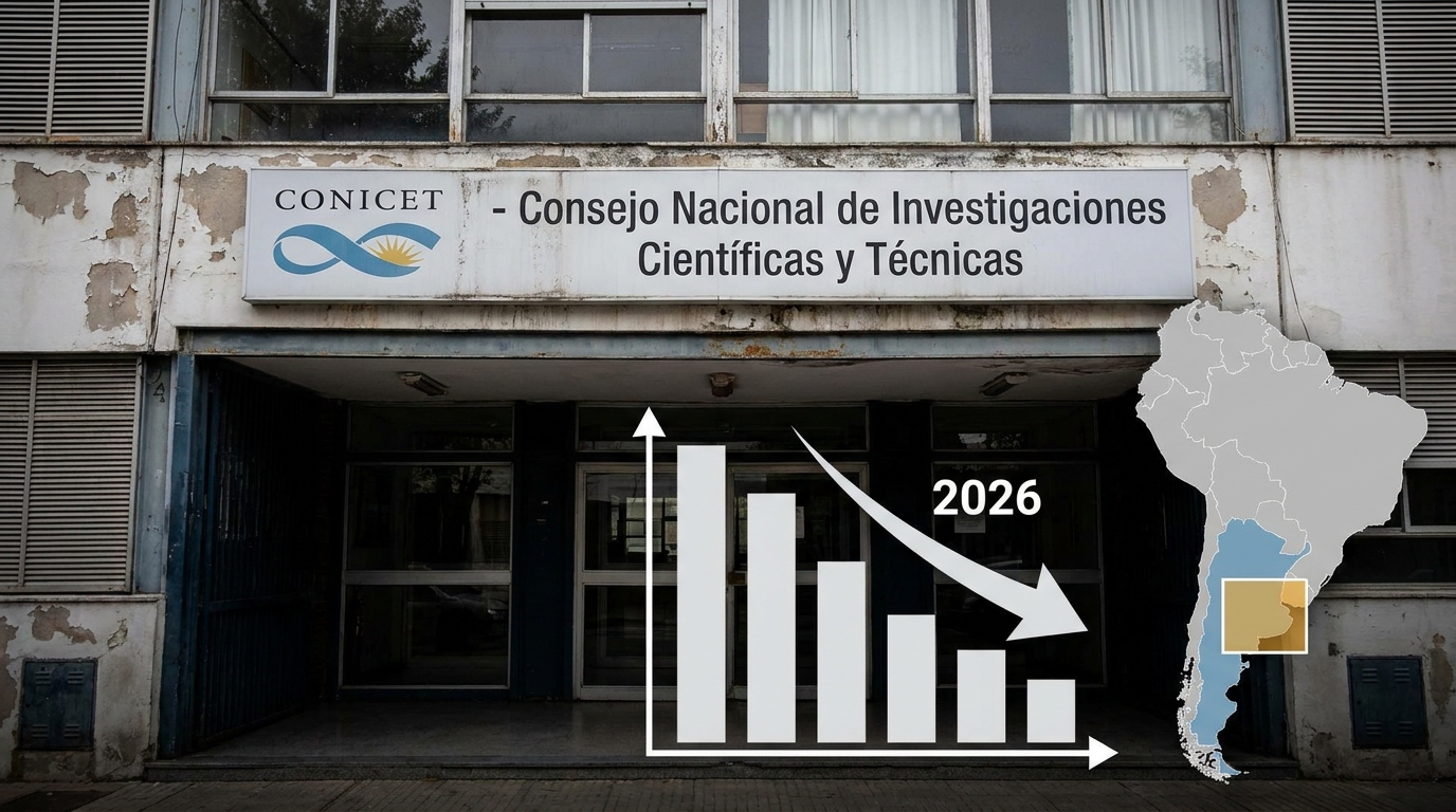Argentina anuncia nueva reducción presupuestal para CONICET en 2026