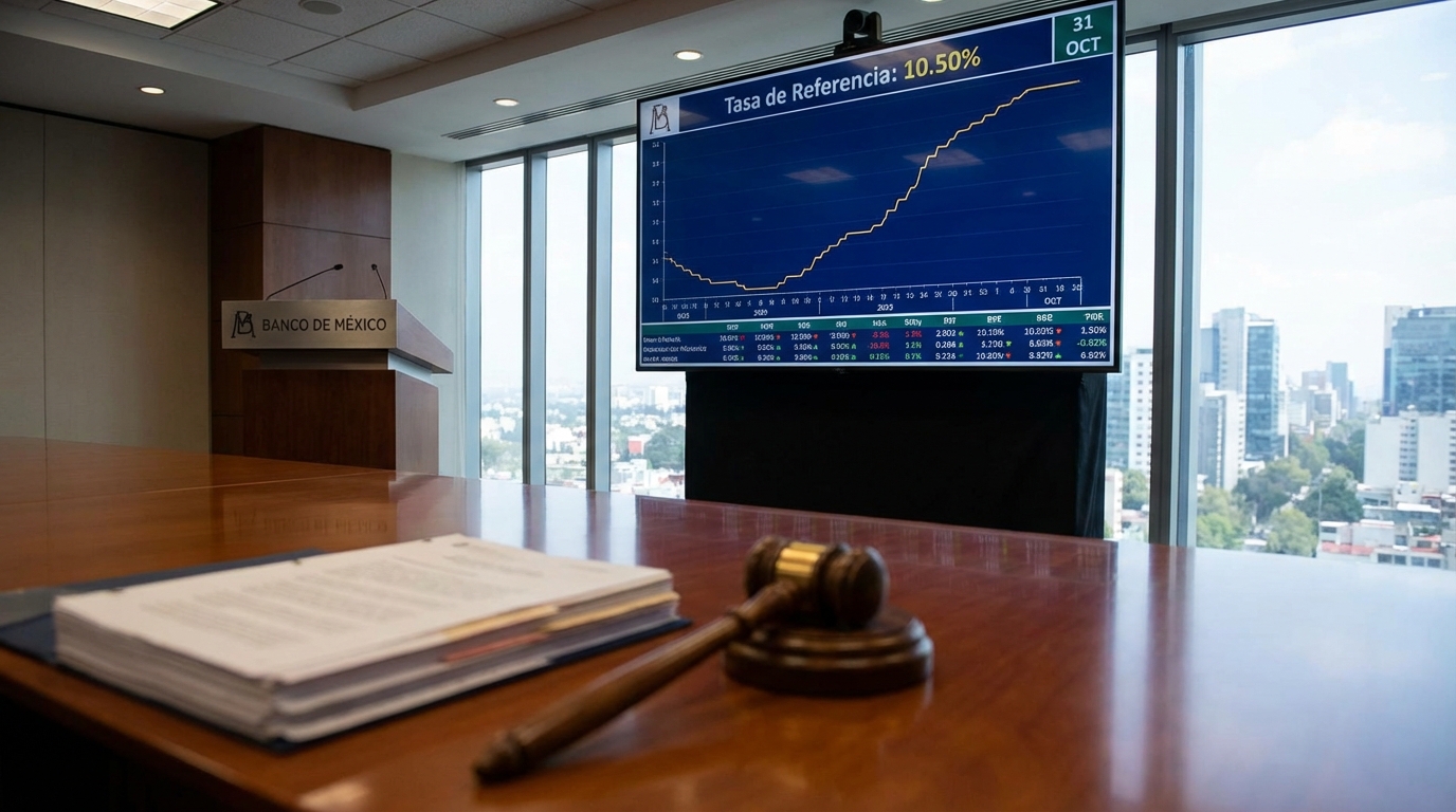 Banxico mantiene tasa de referencia en 10.50% para preservar estabilidad macroeconómica