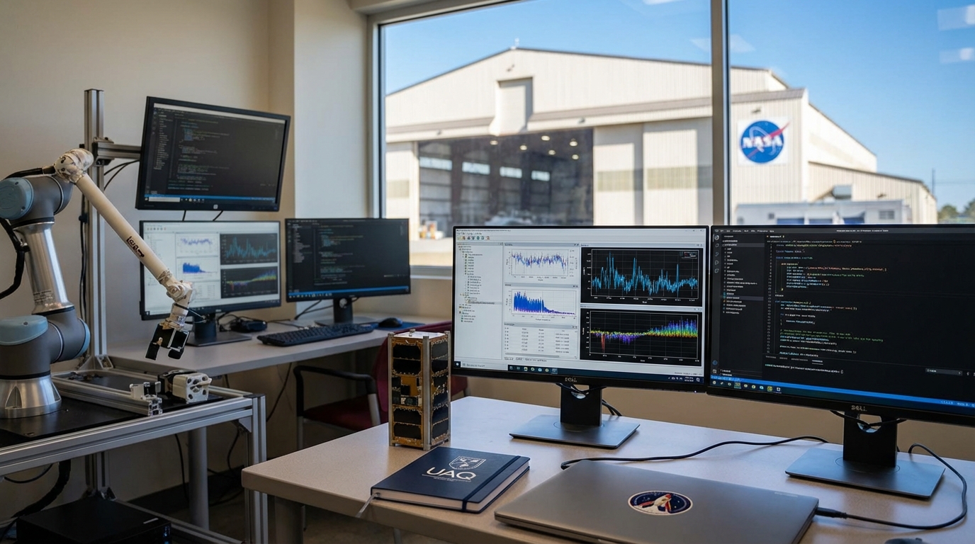 Estudiantes de la UAQ desarrollan proyectos de IA en estancia académica en la NASA