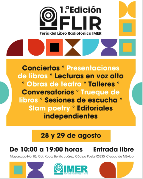 Feria Radiofónica del Libro en el IMER: una celebración multidisciplinaria de la cultura mexicana