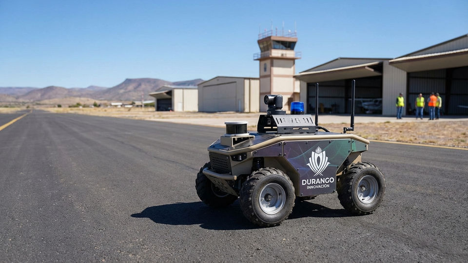 Durango posiciona al estado como referente en innovación aeronáutica al abrir convocatoria para desarrollar robot rastreador de pistas.