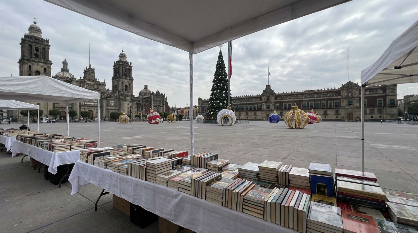 Zócalo de CDMX regala libros gratis el 17 de diciembre en evento cultural accesible