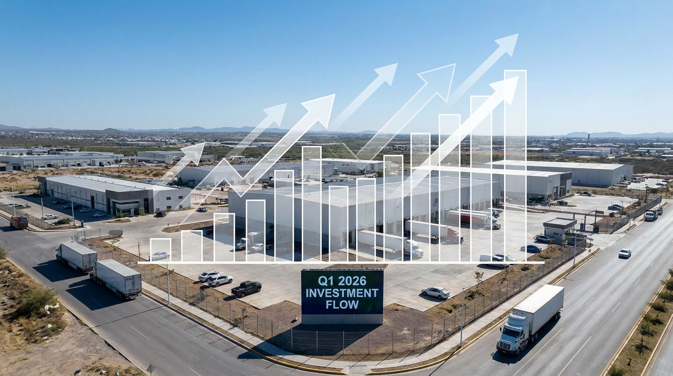 Nearshoring eleva inversiones en México durante primer trimestre de 2026