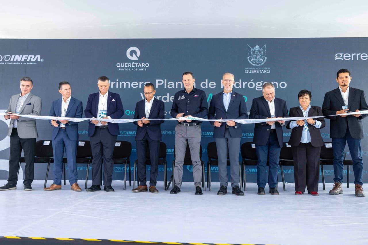 Inauguran primera planta de hidrógeno verde en Querétaro, México
