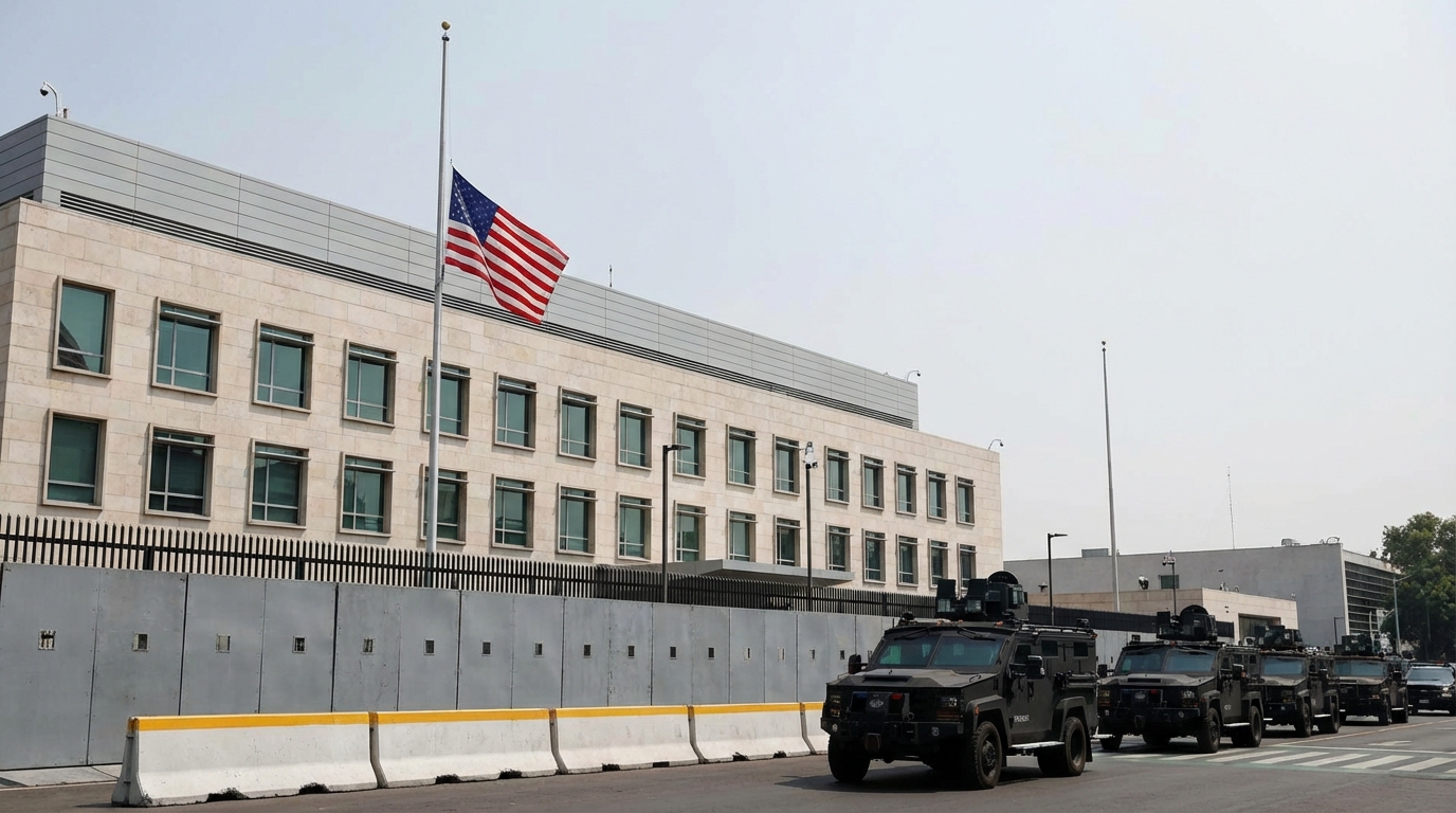 Embajada de EU emite actualización final sobre fin de operaciones de seguridad en su Misión en México