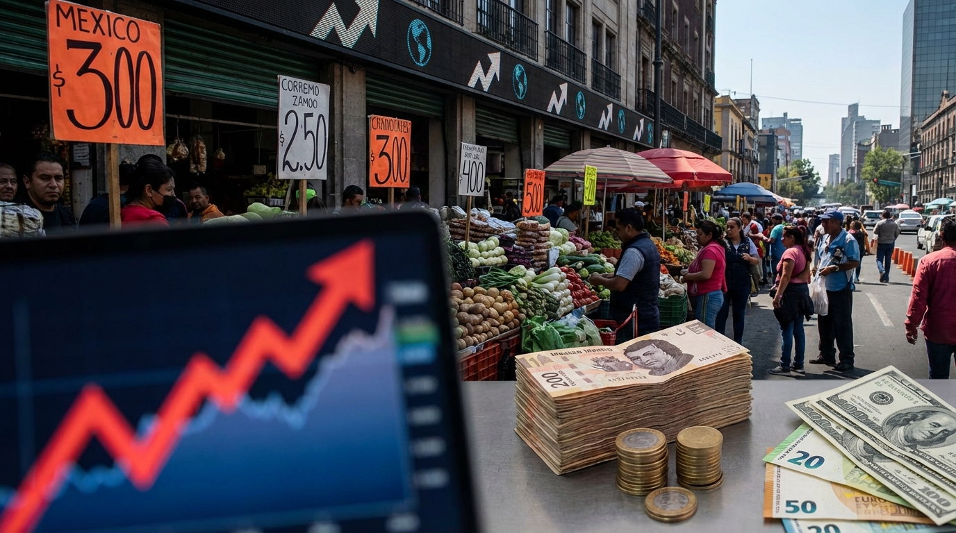 Inflación mantiene alza sostenida en México y el mundo