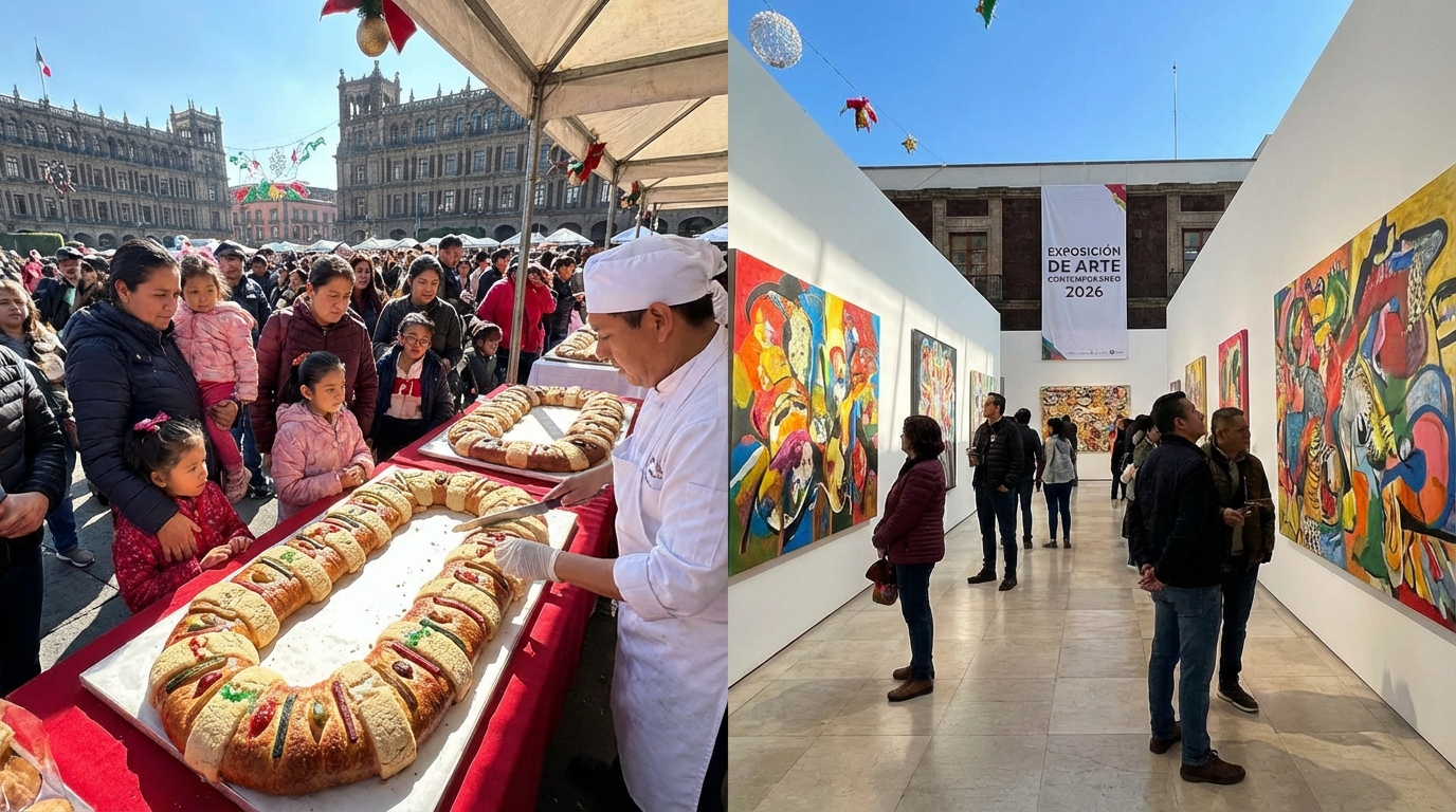 Guía de planes culturales en CDMX para el primer fin de semana de 2026: Rosca de Reyes y exposiciones destacan la agenda