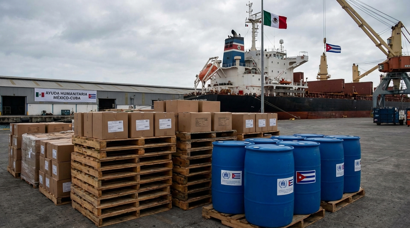 México alista apoyo humanitario para Cuba ante su crisis energética