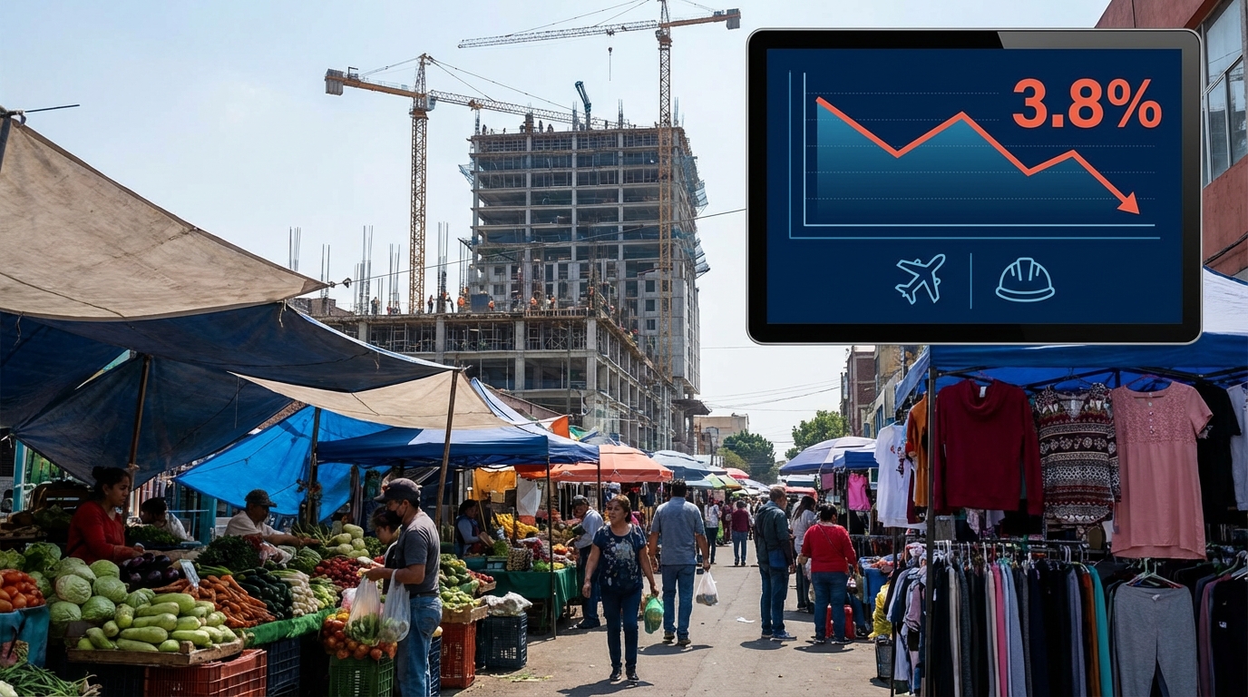 Inflación controlada en 3.8% impulsa estabilidad económica de México en febrero