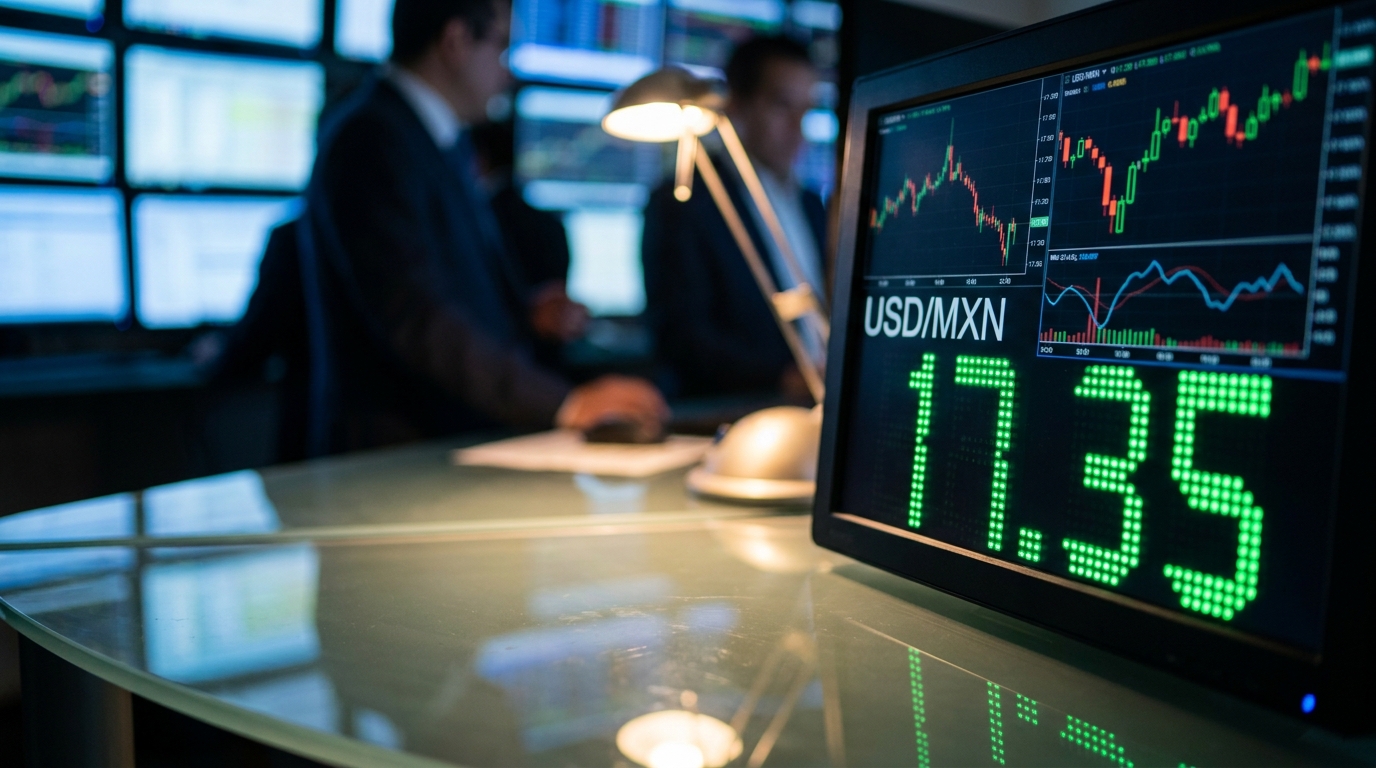 Peso cierra en 17.35 a la espera de datos laborales de Estados Unidos
