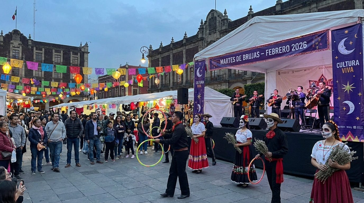 México impulsa agenda cultural con Martes de Brujas y festivales en febrero 2026