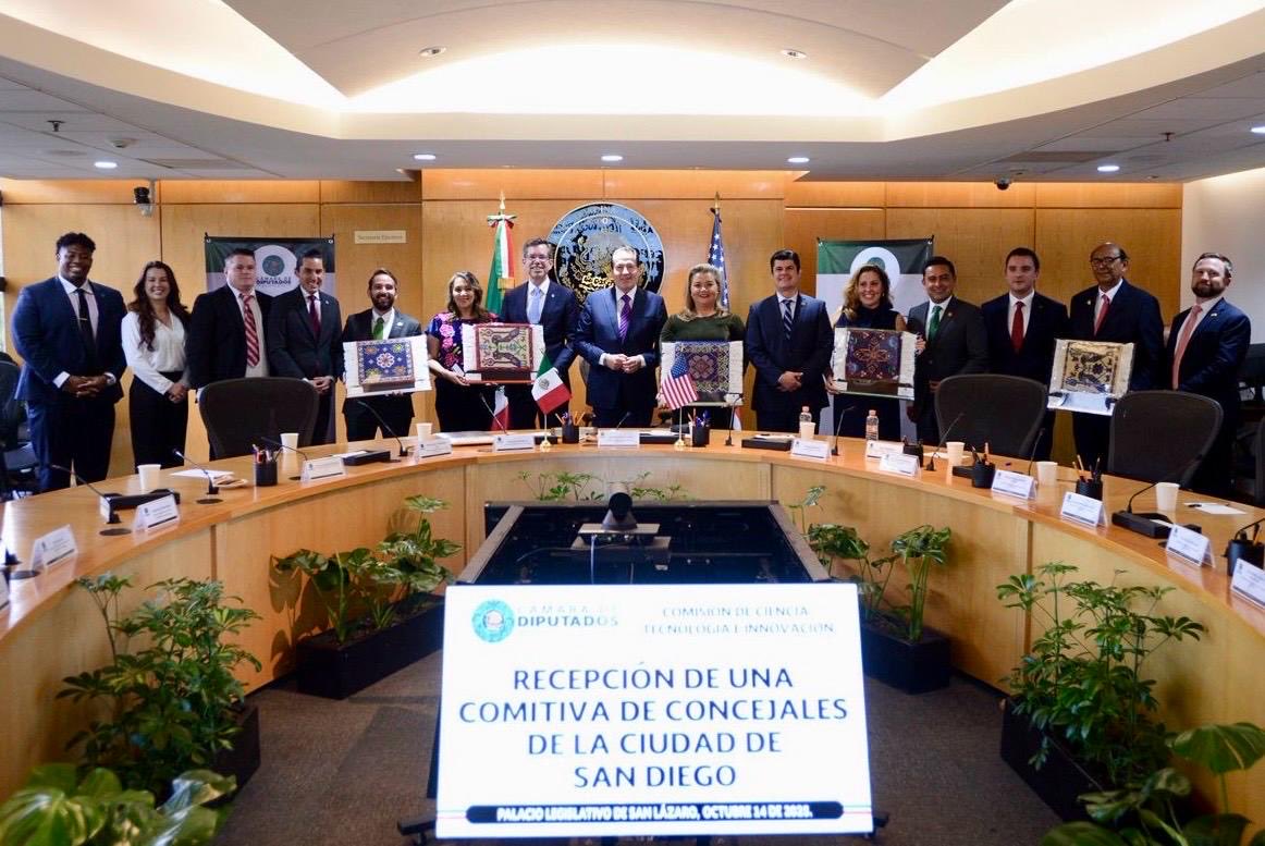 Comisión de Ciencia, Tecnología e Innovación mexicana se reúne con concejales de San Diego