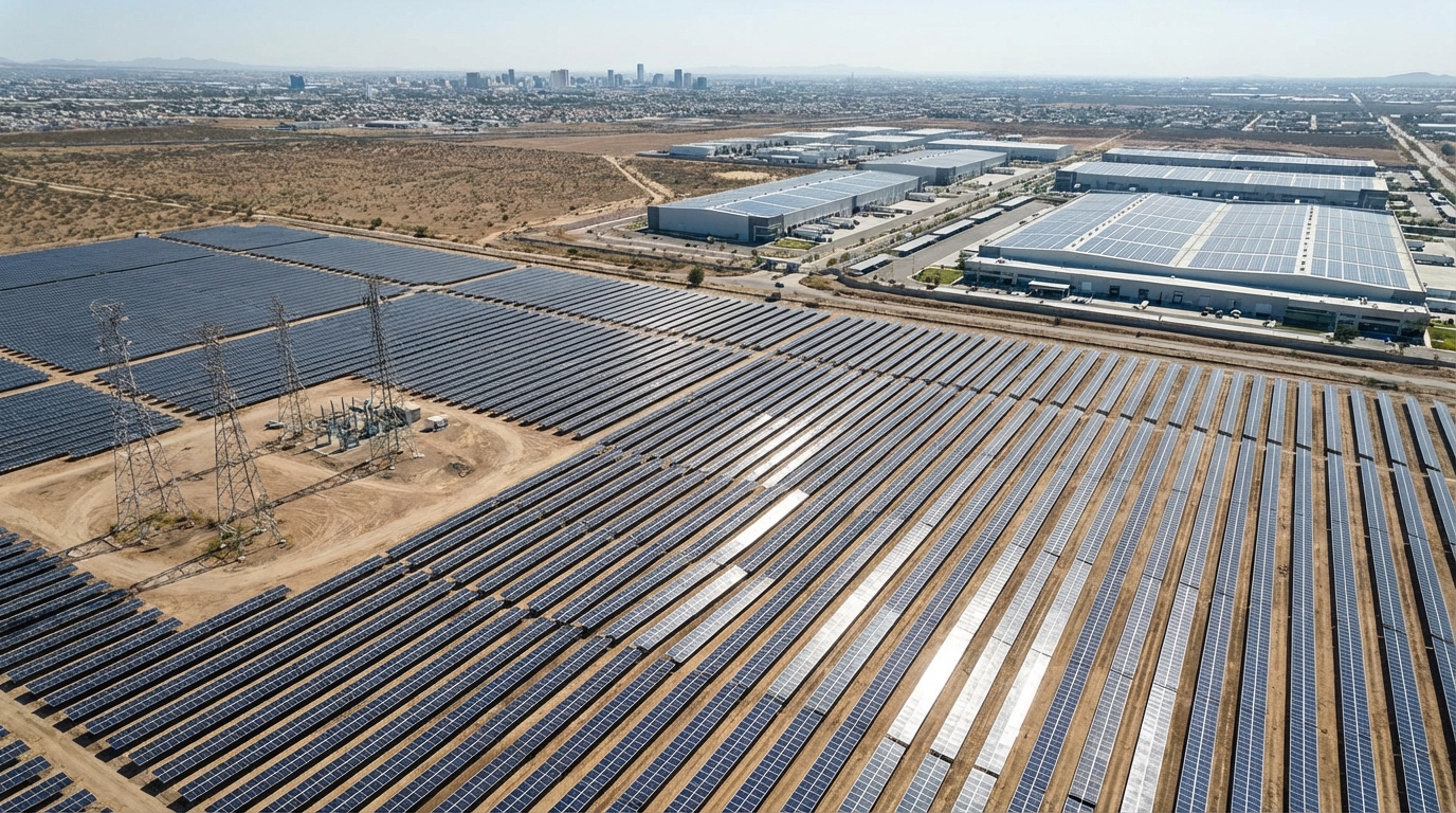 México acelera adopción de energía solar con inversiones en infraestructura y diversificación de fuentes.