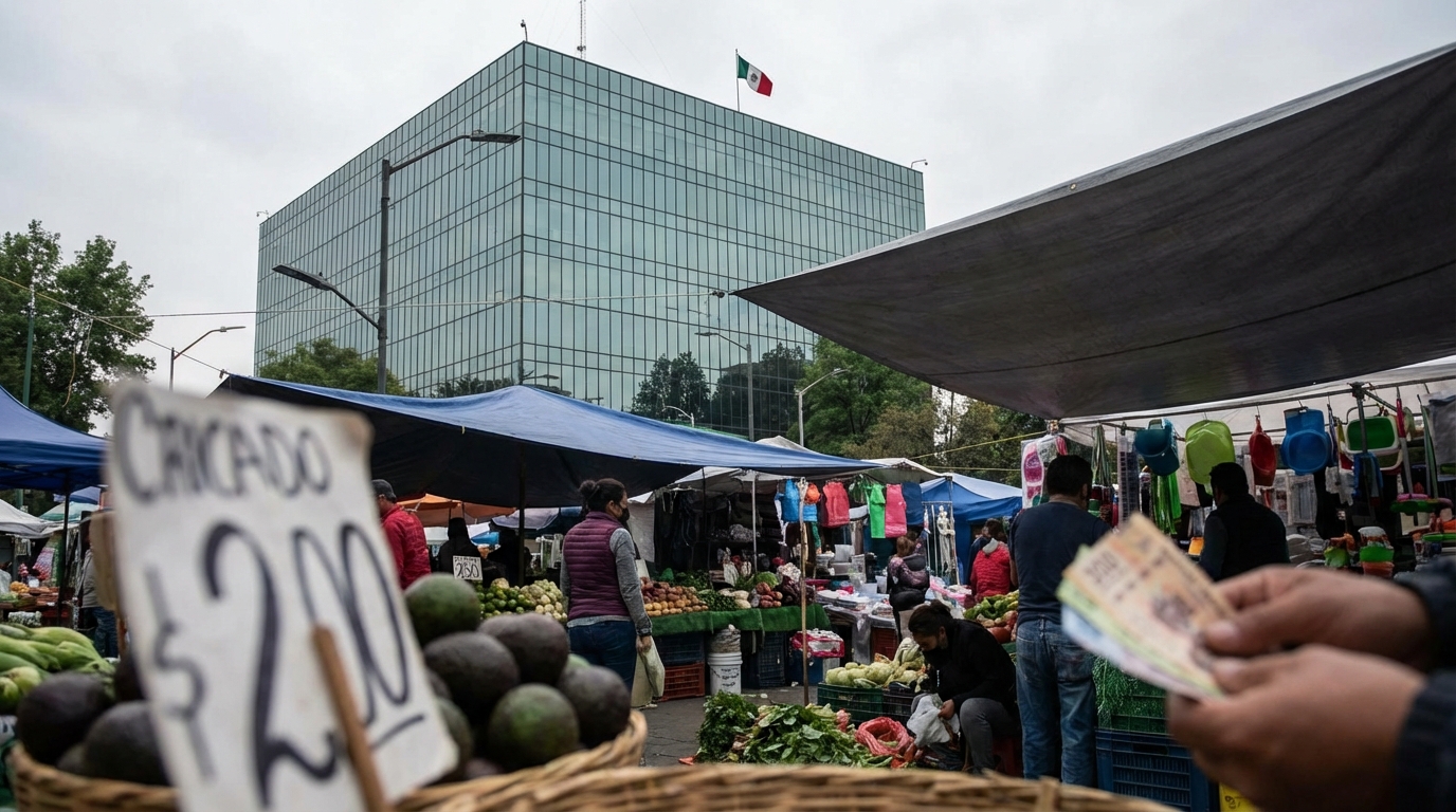 Inflación en México cierra 2025 en 3.69% y se mantendría en objetivo de Banxico por sexto año en 2026
