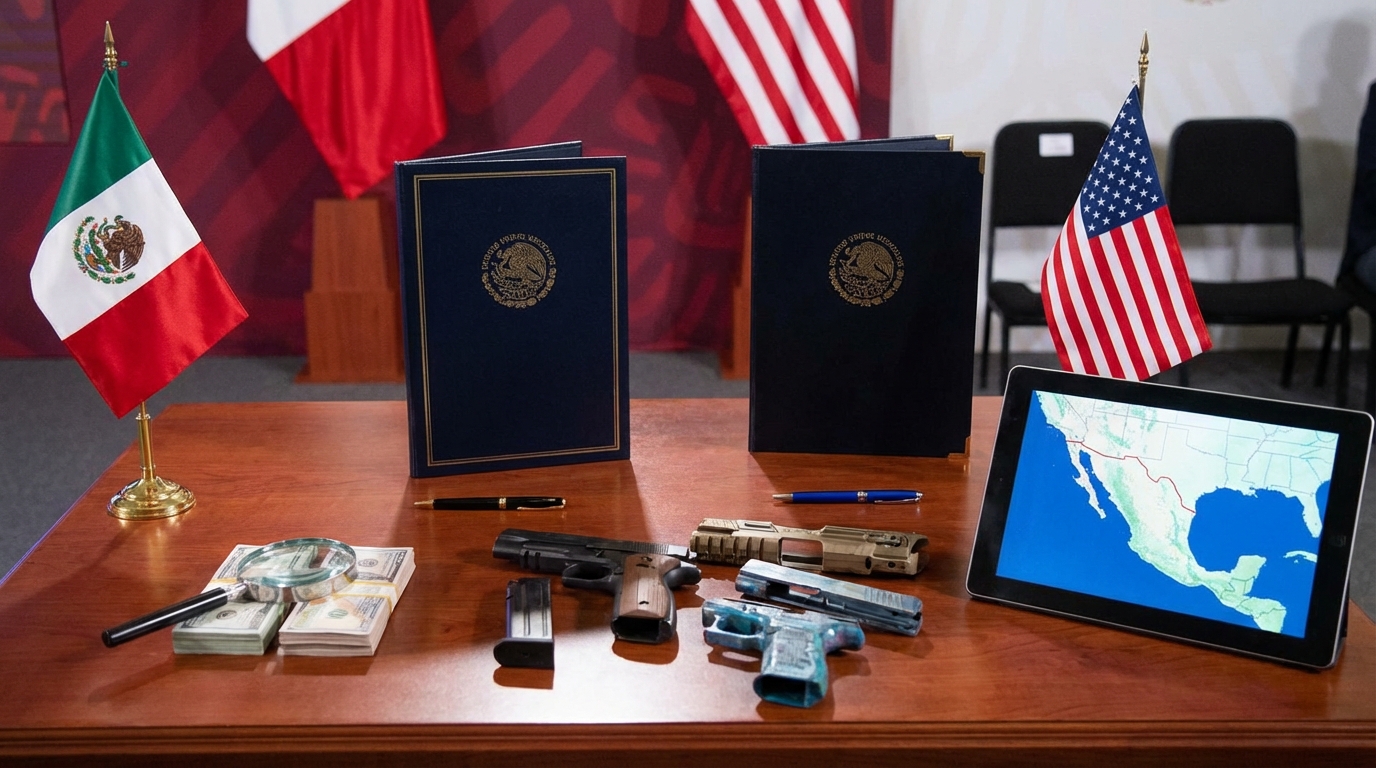 México y Estados Unidos firman acuerdo para combatir lavado de dinero y tráfico de armas